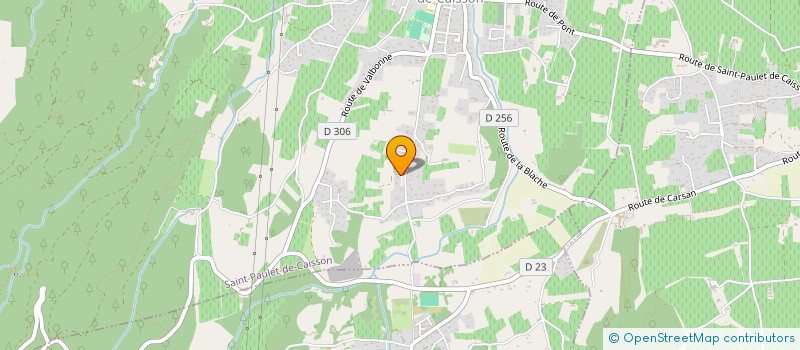 localisation de l'entreprise SCI LE BRUGAS  SAINT-PAULET-DE-CAISSON