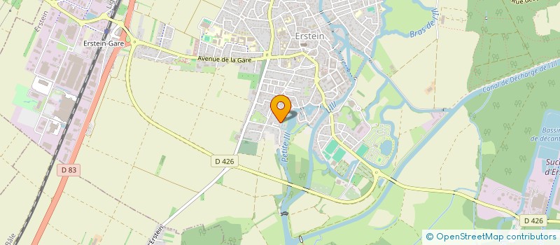 localisation de l'entreprise SCI LE BRULAT  ERSTEIN