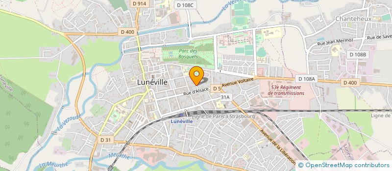 localisation de l'entreprise SCI LE BRUN  LUNEVILLE