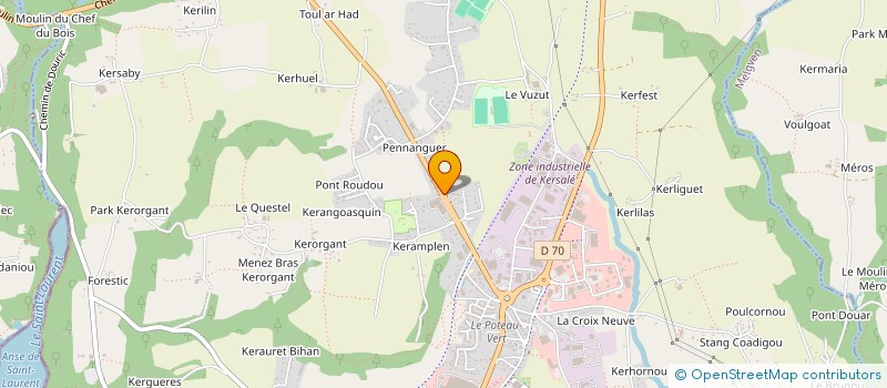 localisation de l'entreprise SCI LE BRUN  CONCARNEAU