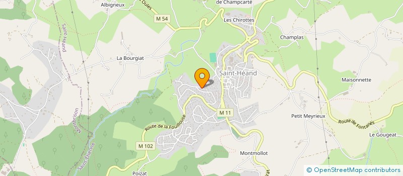 localisation de l'entreprise SCI LE BRUSC 4D  SAINT-HEAND