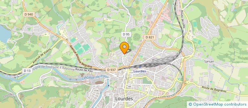 localisation de l'entreprise SCI LE BUALA  LOURDES