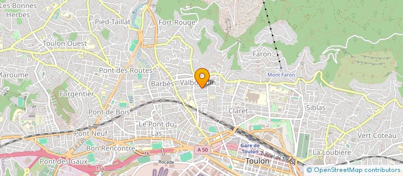 localisation de l'entreprise SCI LE BUCHER  TOULON