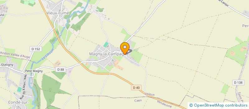 localisation de l'entreprise SCI LE BUHOT  MEZIDON VALLEE D'AUGE