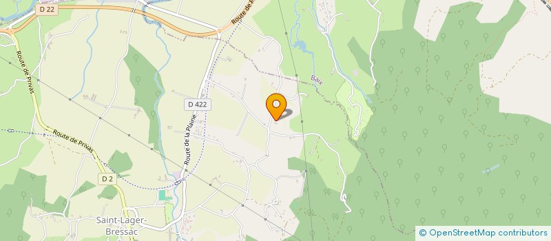 localisation de l'entreprise SCI LE BUIS DE THEOLINE  SAINT-LAGER-BRESSAC