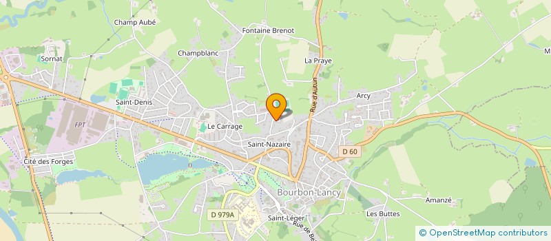 localisation de l'entreprise SCI LE BUISSON à BOURBON-LANCY