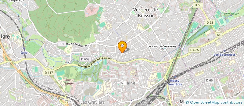 localisation de l'entreprise SCI LE BUISSON à VERRIERES-LE-BUISSON