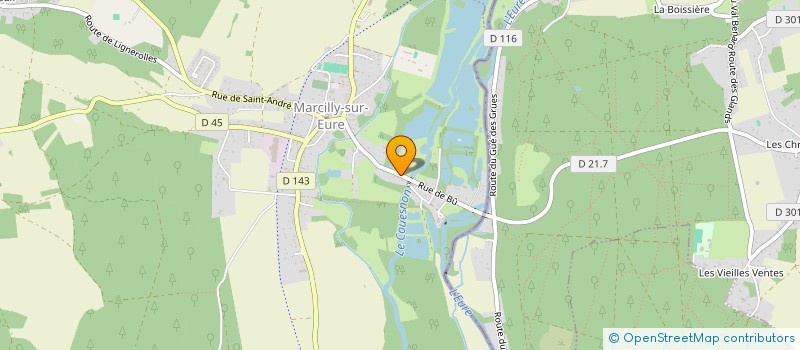 localisation de l'entreprise SCI LE BUISSON DE CROTH  MARCILLY SUR EURE