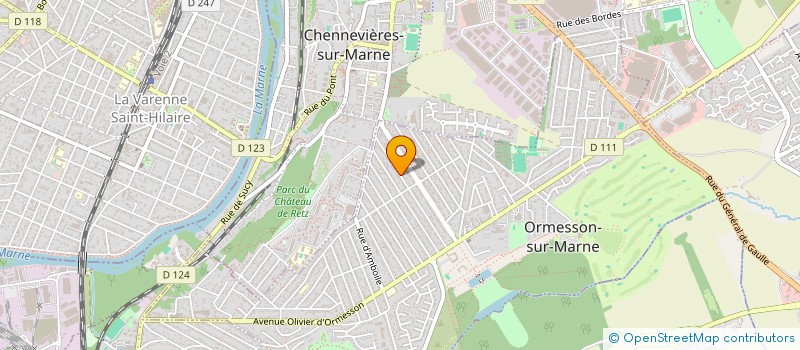 localisation de l'entreprise SCI LE BUISSON JOYEUX  ORMESSON-SUR-MARNE