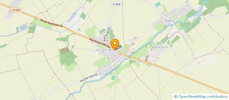 localisation de l'entreprise SCI LE BUISSON ST MARTIN  VIS-EN-ARTOIS