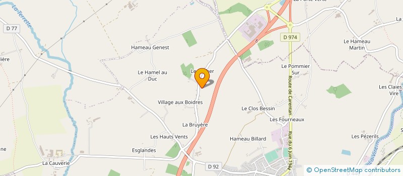 localisation de l'entreprise SCI LE BUNGALOW  PONT-HEBERT