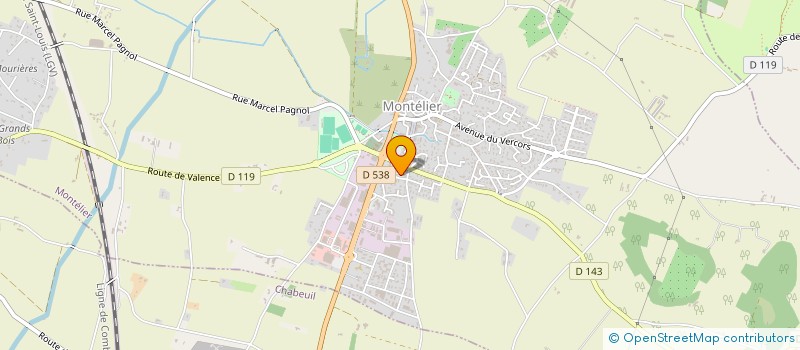 localisation de l'entreprise SCI LE BUREAU DE LA BAS à MONTELIER