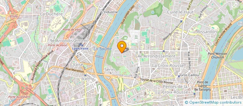 localisation de l'entreprise SCI LE BURGIN  LYON