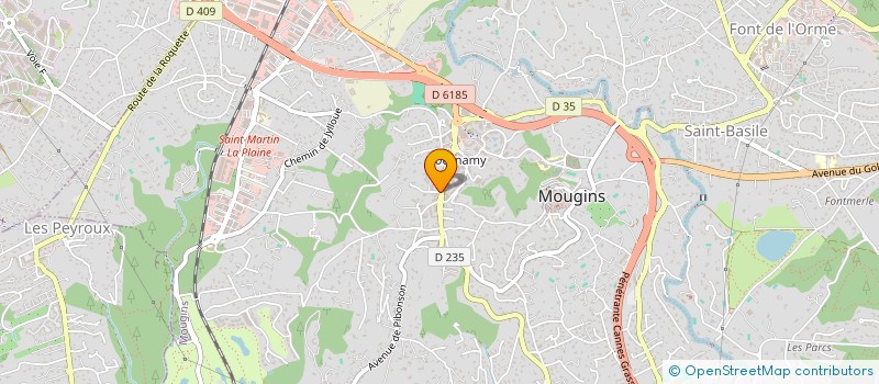 localisation de l'entreprise SCI LE BURO à MOUANS-SARTOUX