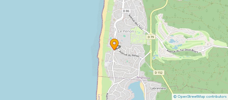 localisation de l'entreprise SCI LE BUSQUET  SEIGNOSSE