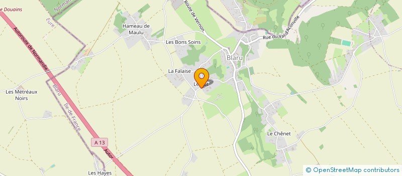 localisation de l'entreprise SCI LE BUT  BLARU