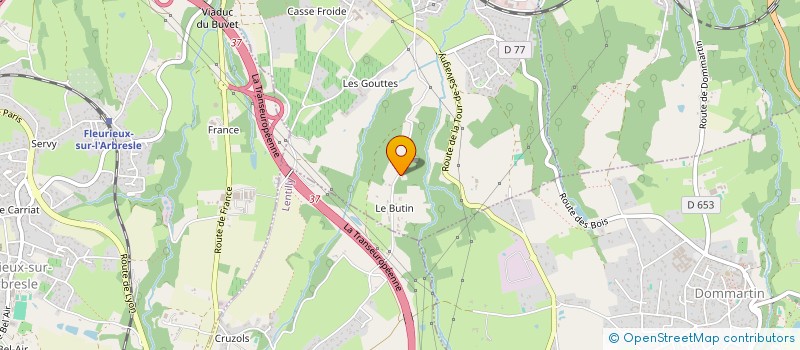 localisation de l'entreprise SCI LE BUTIN  LOZANNE