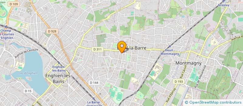 localisation de l'entreprise SCI LE CAB  DEUIL-LA-BARRE