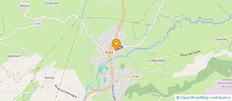 localisation de l'entreprise SCI LE CABANEL à JUSSAC