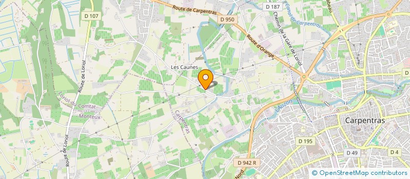 localisation de l'entreprise SCI LE CABANON  CARPENTRAS