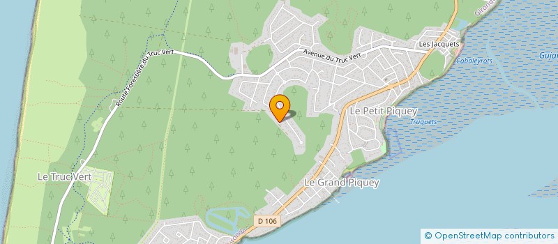 localisation de l'entreprise SCI LE CABANON à LEGE-CAP-FERRET