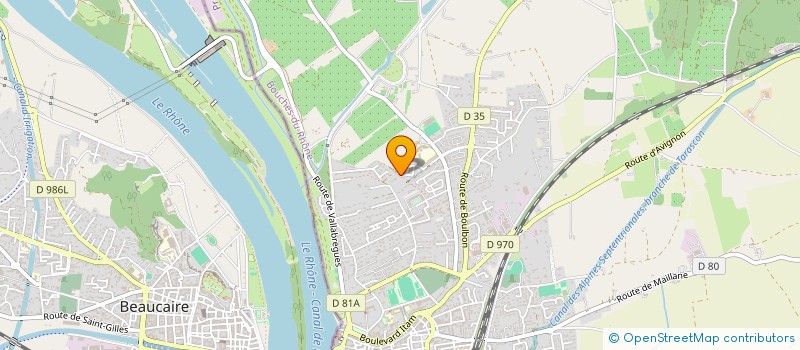 localisation de l'entreprise SCI LE CABANON  TARASCON