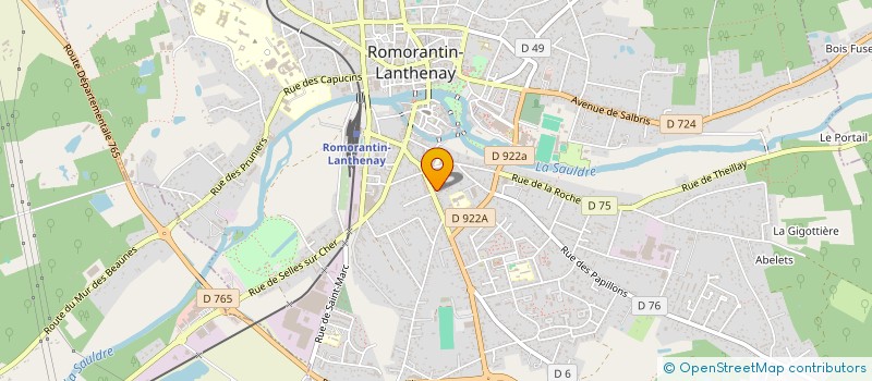 localisation de l'entreprise SCI LE CABRI  ROMORANTIN-LANTHENAY