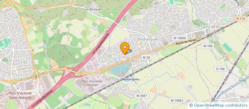 localisation de l'entreprise SCI LE CABRILLO à BAILLARGUES