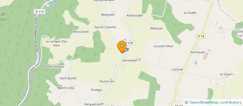 localisation de l'entreprise SCI LE CADET  PLOUAY