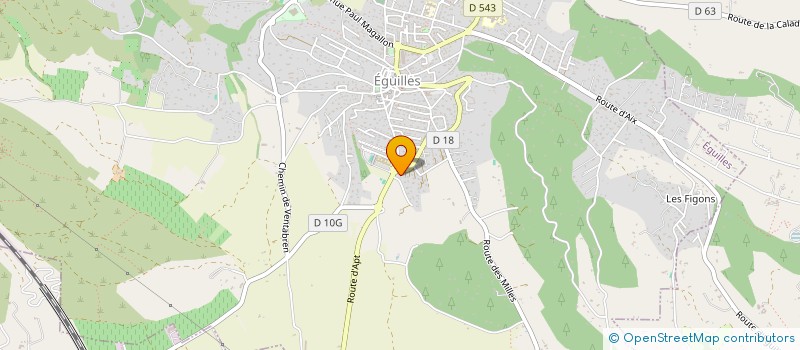 localisation de l'entreprise SCI LE CADRAN  EGUILLES