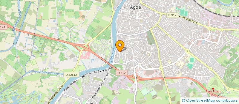 localisation de l'entreprise SCI LE CADRE NOIR  AGDE