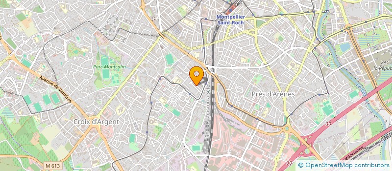 localisation de l'entreprise SCI LE CADUCEE à MONTPELLIER