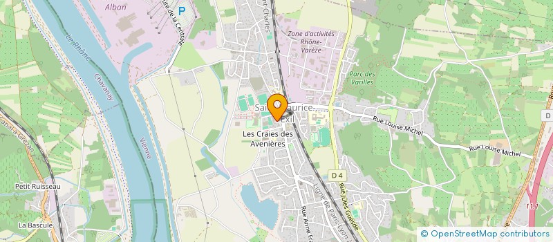 localisation de l'entreprise SCI LE CADUCEE  SAINT-MAURICE-L'EXIL