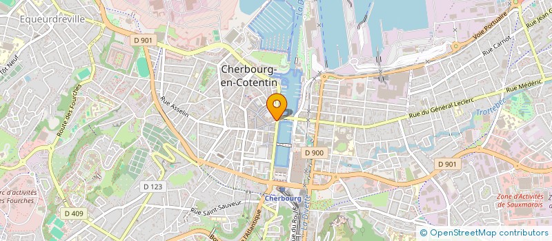 localisation de l'entreprise SCI LE CADUCEE à CHERBOURG-EN-COTENTIN