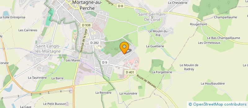 localisation de l'entreprise SCI LE CADUCEE à MORTAGNE-AU-PERCHE