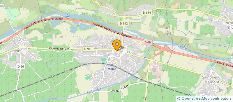 localisation de l'entreprise SCI LE CADUCEE  MILLAS