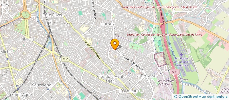 localisation de l'entreprise SCI LE CADUCEE  TOULOUSE