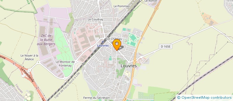 localisation de l'entreprise SCI LE CADUCEE  LOUVRES