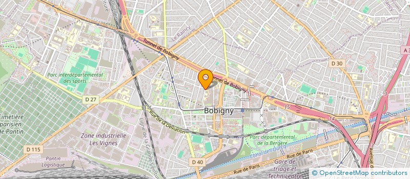 localisation de l'entreprise SCI LE CADUCEE BOBIGNY  BOBIGNY