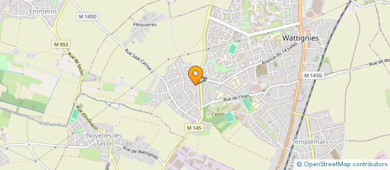 localisation de l'entreprise SCI LE CADUCEE DE FERIN  WATTIGNIES