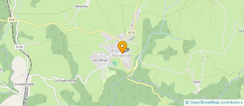 localisation de l'entreprise SCI LE CADUCEE DE LA MARGERIDE à RUYNES-EN-MARGERIDE