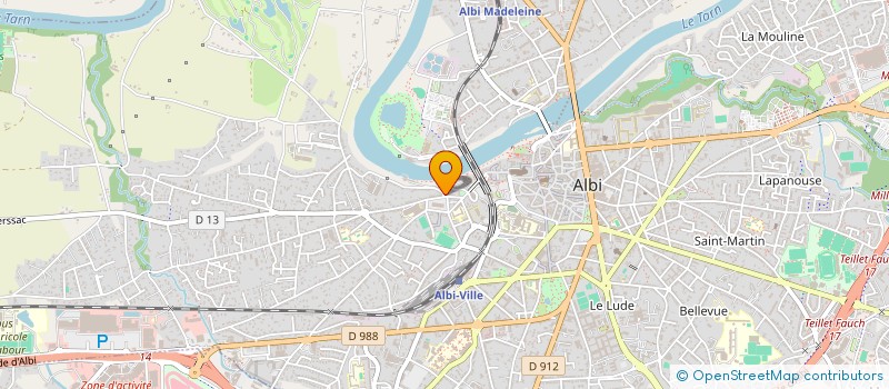 localisation de l'entreprise SCI LE CAFE DE CASTELVIEL à ALBI