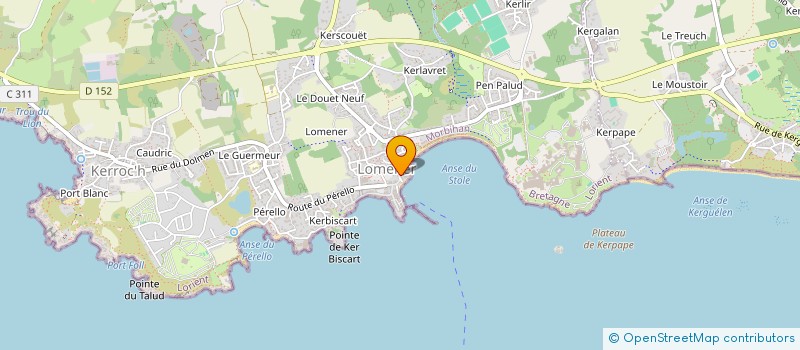 localisation de l'entreprise SCI LE CAFE DU PORT à PLOEMEUR