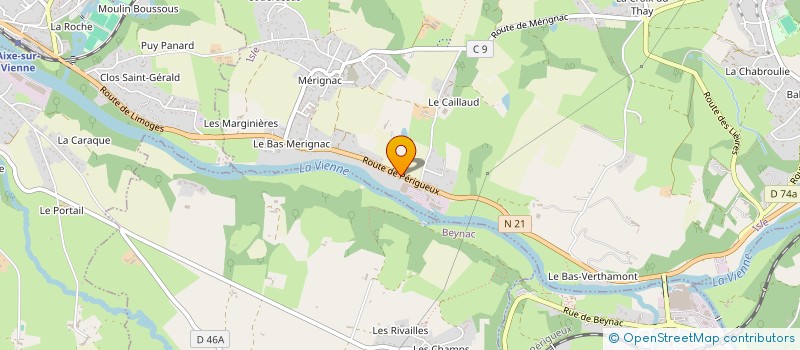 localisation de l'entreprise SCI LE CAILLAUD à ISLE