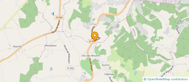 localisation de l'entreprise SCI LE CAILLOU  AUBIAC