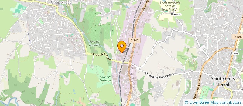 localisation de l'entreprise SCI LE CAILLOU  CHAPONOST