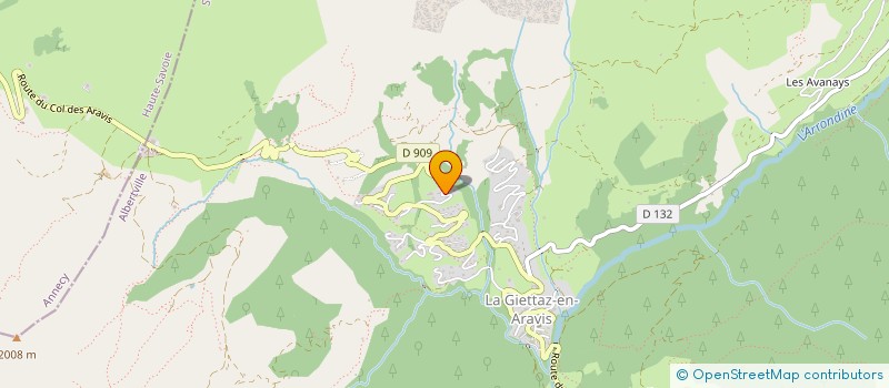 localisation de l'entreprise SCI LE CAIRN DU METAN  LA GIETTAZ