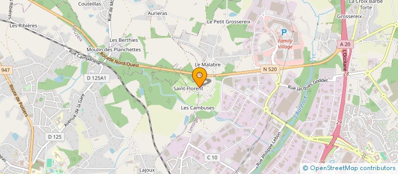 localisation de l'entreprise SCI LE CAIROU à LIMOGES