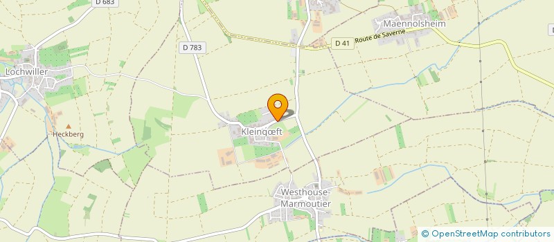 localisation de l'entreprise SCI LE CAKES  KLEINGFT