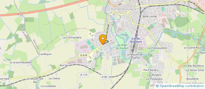 localisation de l'entreprise SCI LE CAKTUSSE  DOL-DE-BRETAGNE